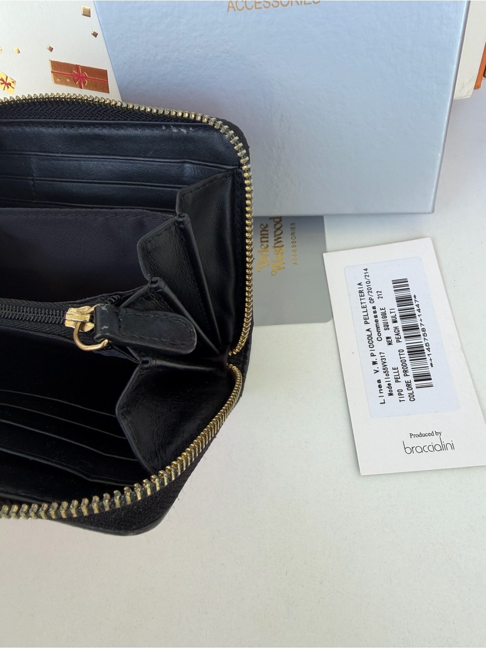 Vivienne Westwood Pink, White & Black Trim Colorblock Wallet - Picture 11 of 13